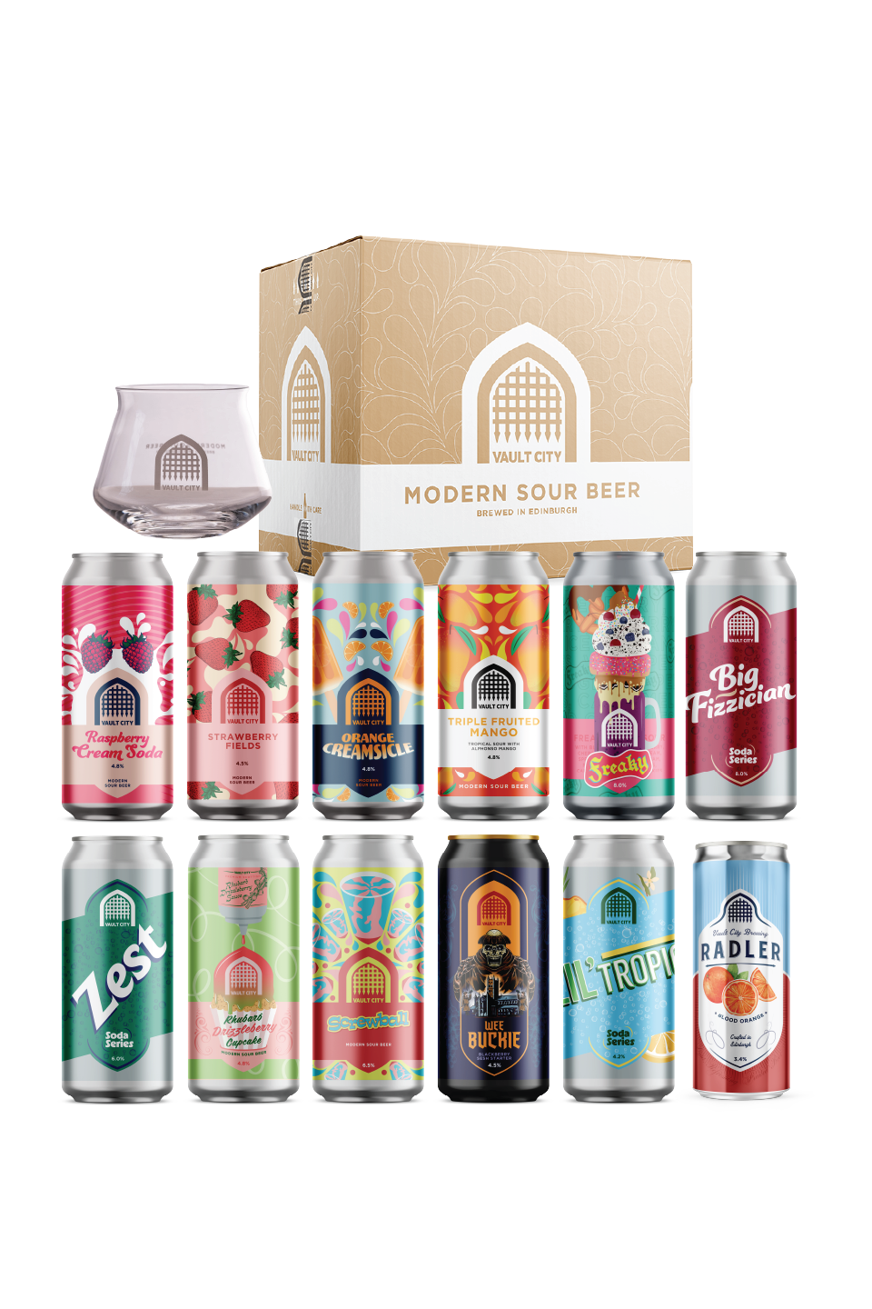 Mixed Case + Teku Glass