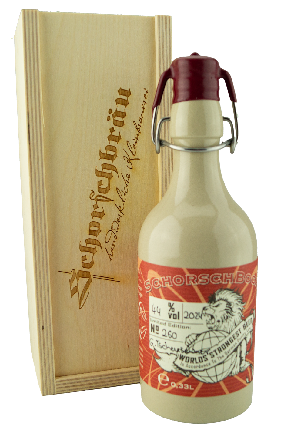 Schorschbock 44% - Tonflasche