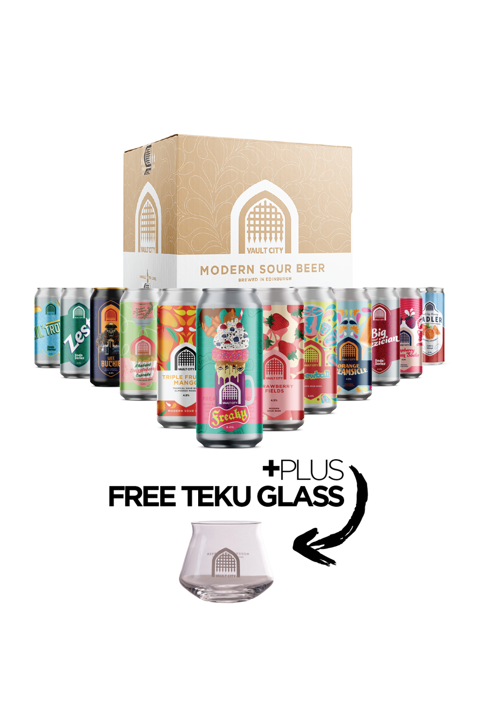 Mixed Case + Teku Glass