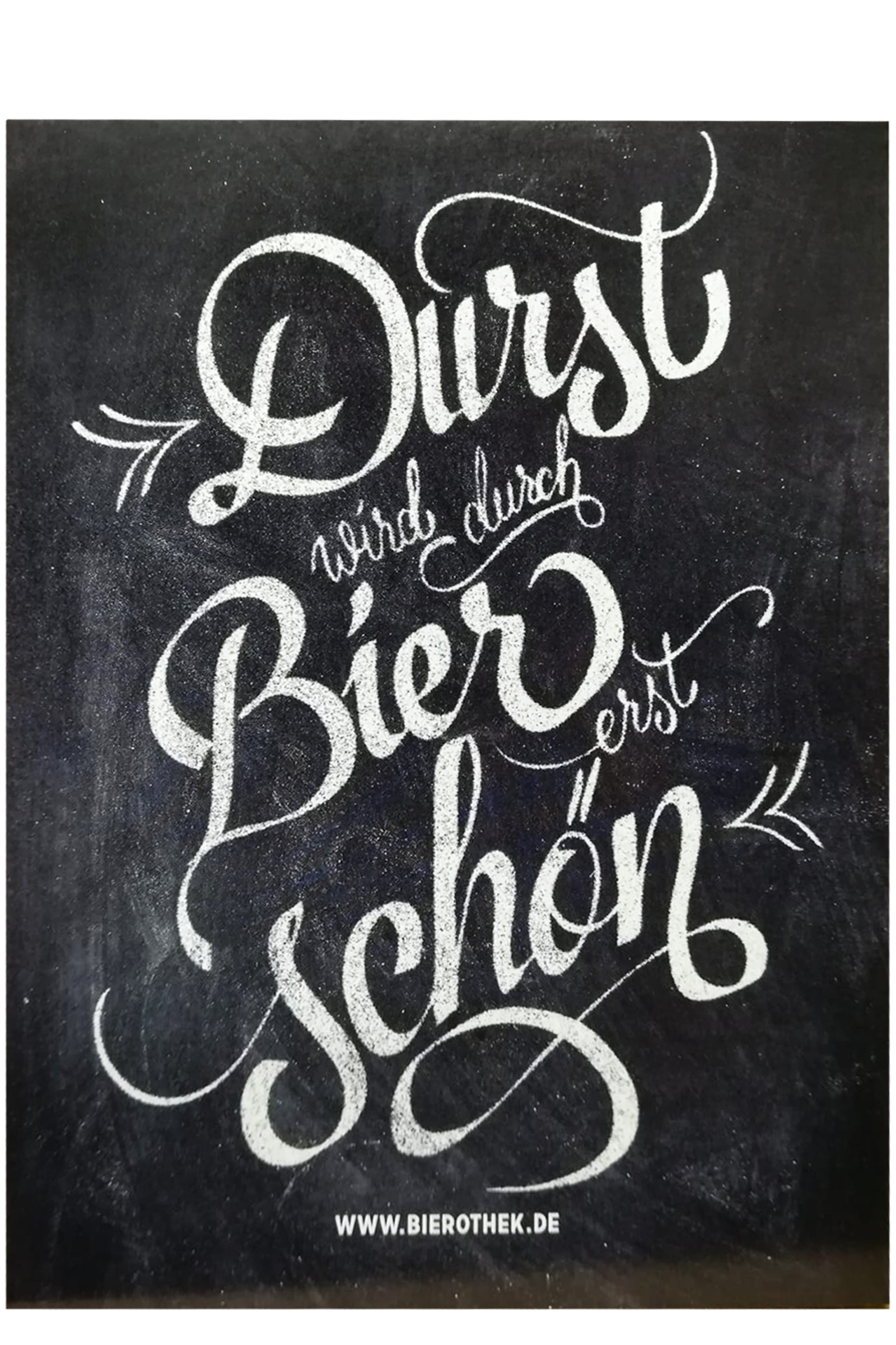 Geschenkkarte Durst wird durch Bier erst schön